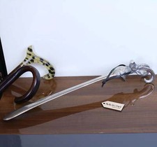 Khosa Ram's Head Antique Style Shoe Horn Long Silver Full Metal Vintage Finish