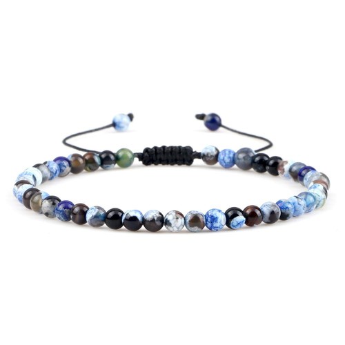 4mm agate onyx bead - agate, bracelet