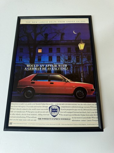 Framed 1987 lancia delta - delta, hf