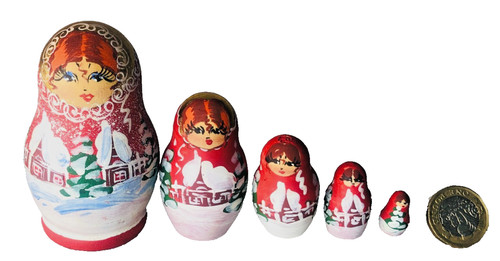 Russian dolls wood xmas - dolls,
