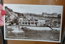 vintage Valentines postcard photo 1936 Plymouth The Bathing Pool G4858