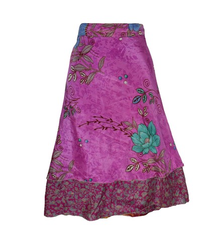 Knee length sari silk - knee, wrap