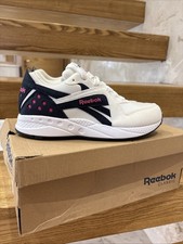 Reebok Pyro Unisex White Low Top Lace Up Lifestyle Sneakers Shoes , Size 4.5 UK