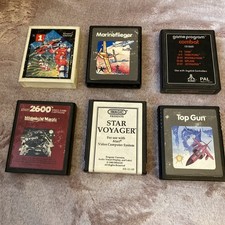 Used Vintage 6 x Atari 2600 Cartidges Games Job Lot Bundle Worldpost Via eBay