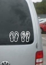 2 X Pair Flip-flop Vinyl Decal