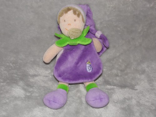 Doudou compagnie aubergine - compagnie,