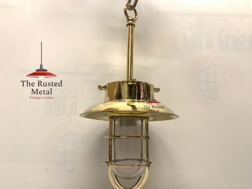 Heavy brass hanging bulkhead - heavy,