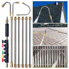 Gutter Cleaning Tool Pressure Washer Extension Wand Lance Rod Spray Gun Jet Wash
