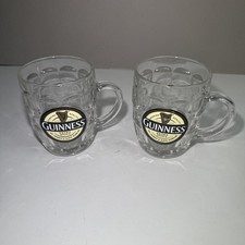 2 Glass Beer Stein Guinness