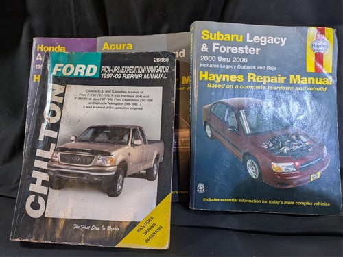Vehicle repair manuals - vehicle,
