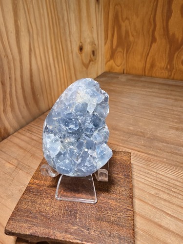 Celestine crystal druzy egg