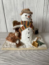 Peter Fagan Snowman Figurine Made In Scotland Xmas christmas