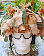 British Army Issue Helmet GS Mk6 DESERT DPM COVER WITH SCRIM S & M  (X)