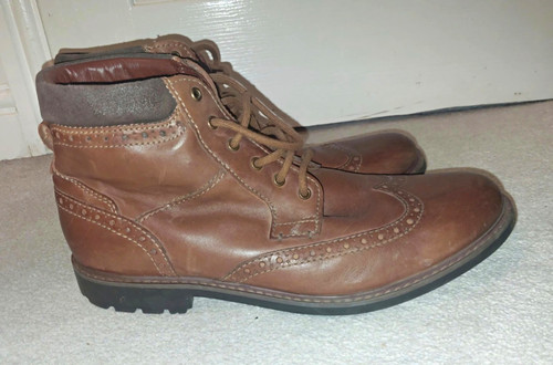 Clarks men 10 brown - 10,