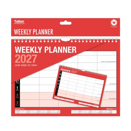 2027 weekly wall planner - 2027,