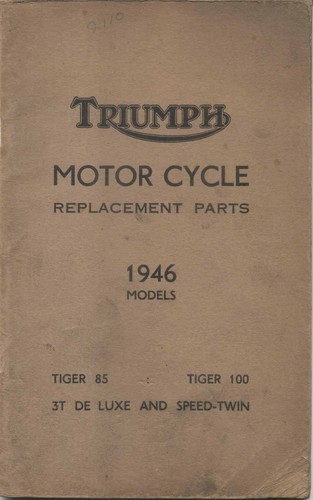 Triumph illustrated parts list - triumph,