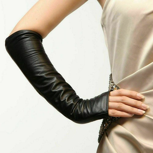 Fingerless genuine leather - fingerless,
