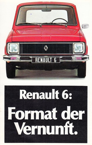 Renault classic brochure - r6,