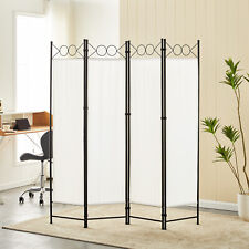 Folding 4 Panels Room Divider Freestanding Wall Privacy Screen Protector