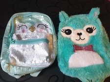 WHSmith Backpack Pencil Case Llama Penguin