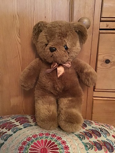 Vintage woolworths brown teddy - vintage,