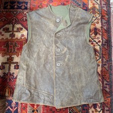 Original WW2 1940 Dated British Army Leather Jerkin  Size No. 2