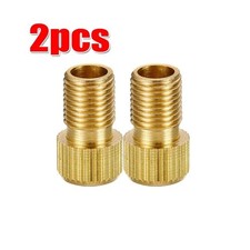 2x Presta to Schrader Valve