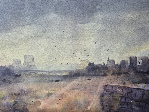 Industrial landscape original - industrial,