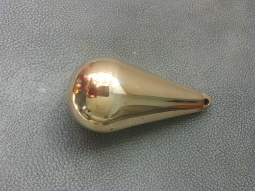 Vintage brass clock weight - brass,