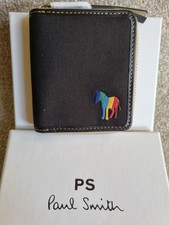 PS PAUL SMITH Zebra Logo Stripe Zipped Wallet RRP £120 BNIB Christmas Gift