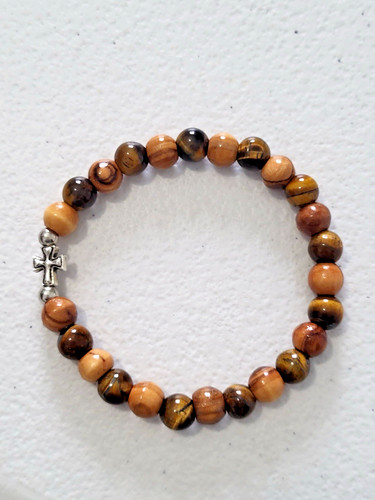Olive wood tigers - tigers, bracelet