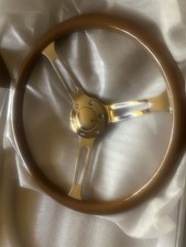 Wood & Chrome Steering Wheel