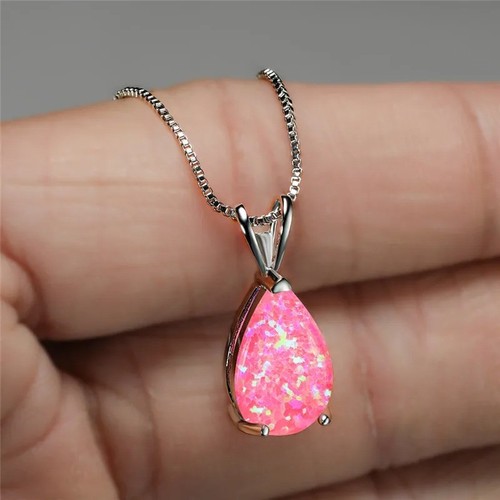 White opal stone - stone, pendant
