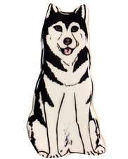 Ceramic Siberian Husky Dog