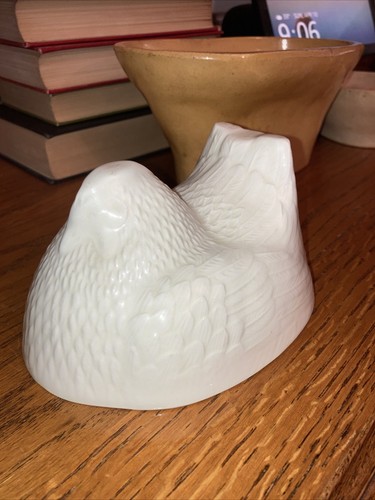 Green ceramic chicken - ceramic,