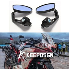 7/8" Black Bar End Mirrors