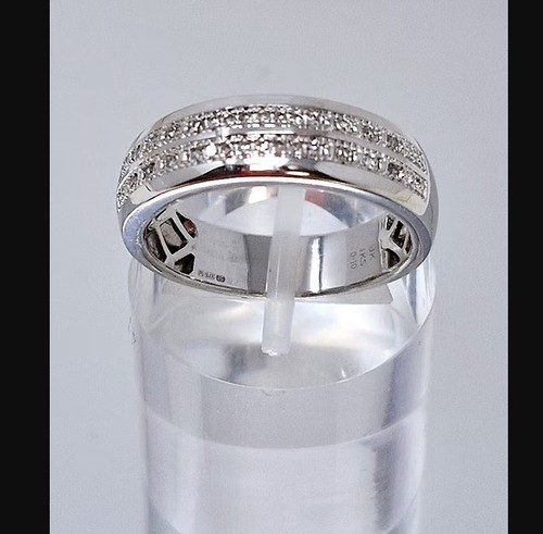 9ct white gold - gold, cluster