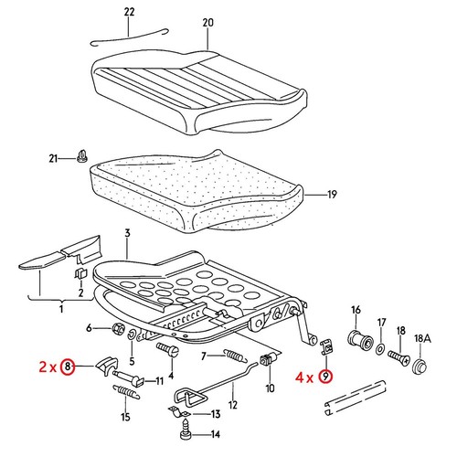 Reliable seat rail slider - reliable,