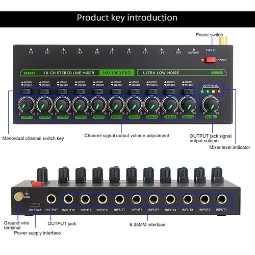 Mix1000 channel stereo - channel,