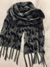 Grey Soft Mohair /Angora Scarf By Suzanne Bettley