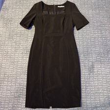 Ladies M&S Tailored Lined Black Dress / Size 12 Nearly New ❤️