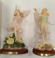 Vintage Fairy Figurines Blossom & Primrose In Original Box With COA 