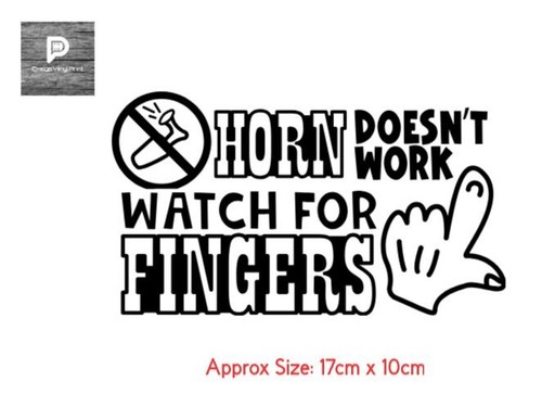Horn doesnt work car stickers - horn,