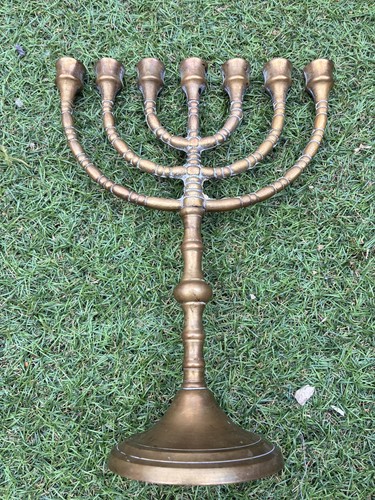Large vintage brass branch - vintage, 7