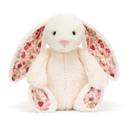 Kawaii rabbit plush - plush, floral
