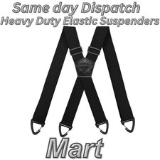 Heavy duty elastic suspenders - heavy,