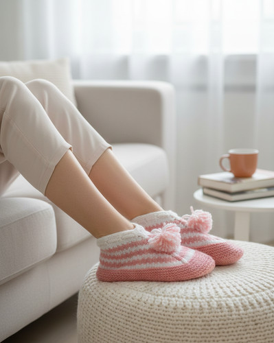 Pom striped slippers - pom,