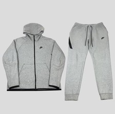 Nike Tech Fleece Tracksuit Mens Medium Grey Full Set Joggers Hoodie Old Season