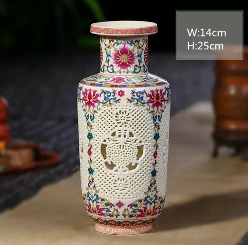 Handmade hollow ceramic vase - handmade,