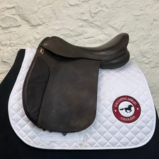 18" Black Country Working Hunter Saddle, Brown - EURO TREE, MEDIUM